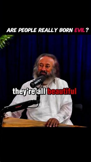 Gurudev explain Are We Born Good or Evil? to Theo Von 🤔
