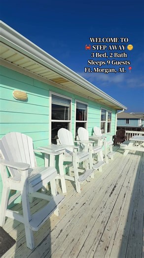 Introducing Step Away 🌊🐚 A bright, comfortable Gulf-view beach house made for laid-back coastal days and easy beach access. 3 bedrooms • 2 bathrooms • sleeps up to 9 ✔️ King master suite ✔️ 2 queens in the second bedroom ✔️ Bunk room for the kids ✔️ Covered deck with Gulf views ✔️ Fully stocked kitchen roomy living space If you’ve been needing a beach reset… this is it ☀️🐚 To book, visit www.GulfRentals.com/Rentals/Step-Away or give us a call at 1-800-678-2306 🦀 #fyp #travel #beach #gulfshor