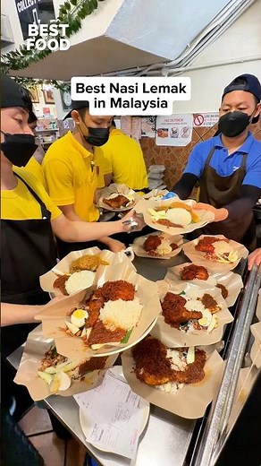 The Best Nasi Lemak in 🇲🇾 Malaysia 😍📍 Village Park Nasi Lemak ⏰ Everyday 630am-530pm