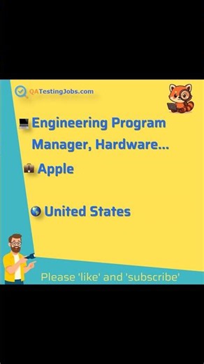 Engineering Program Manager, Hardware Test Engineering