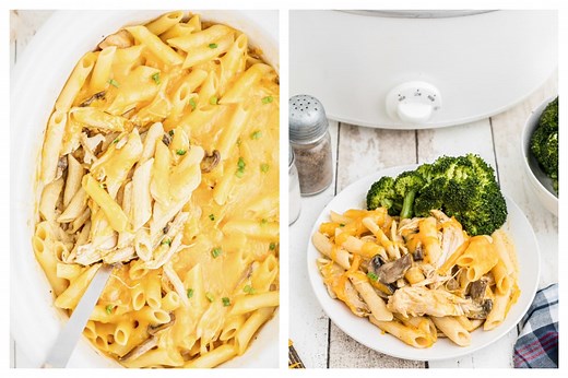 Slow Cooker Cheesy Chicken Penne