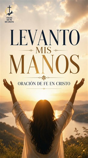 Levanto mis manos-Oración Cristina de fe en Cristo