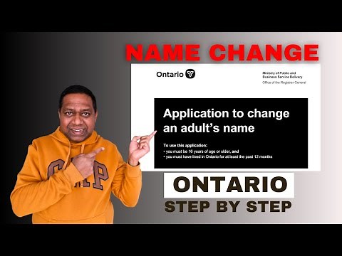 Ultimate Guide: How to Change Your Name in Ontario, Canada - Step by Step