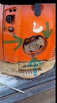 Replacing the Pull Start cord on a Stihl Br700 leaf blower easiest way to install cord / string