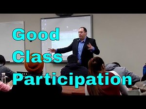 Example of Good Class Participation