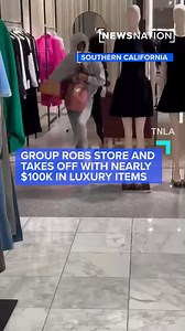 Around a dozen people were part of a flash mob-style robbery at a Southern California mall over the weekend, taking off with nearly $100K in luxury merchandise. | NewsNation