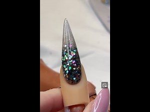 Beginner Acrylic Nail Technique | New Years Eve Party Nails