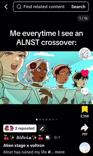 [Artist: @🍒✨ 𝓢𝓲𝓵𝓿𝓲𝓪✨🍒] it hurts 😔💔 do it again #klance #voltron #alienstage #vivinos #wiege the agony..
