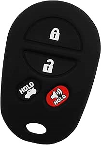 KeyGuardz Keyless Remote Car Key Fob Shell Cover Soft Rubber Case for Toyota Avalon Solara Highlander Sequoia Sienna
