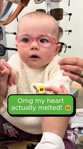 Baby Sees Clearly For The First Time!