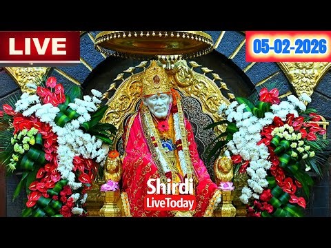 🔴Shirdi Live Sai Baba Darshan - 5 February 2026