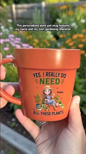Personalised Yes I Really Do Need All These Plants Pottery Mug for Her