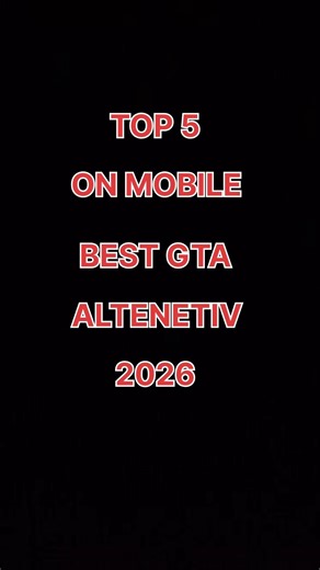 Top 5 GTA 5 Alternative Games For Mobile 😱🔥