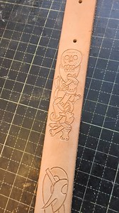 A belt fit for a Viking! ⚔️ Finally getting to use this awesome buckle for something! 😅 . #viking #vikingart #leathercraft #leatherworks #leather | Noble Mouse Leatherworks