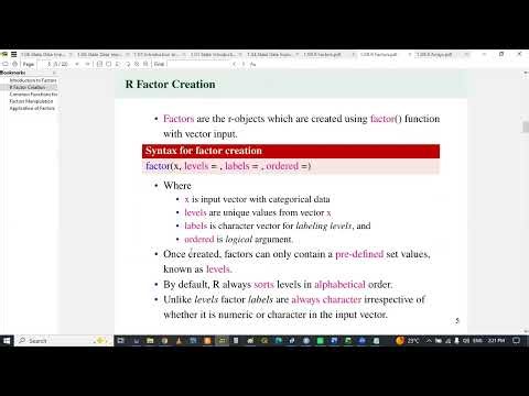 Day 11 R Factor Data Structure - TANZANIA R Training