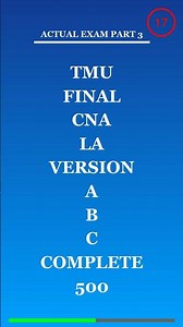 TMU FINAL CNA LA VERSION A B C COMPLETE 500