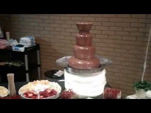 Amazing chocolate fountain with dipping to make a function memorable