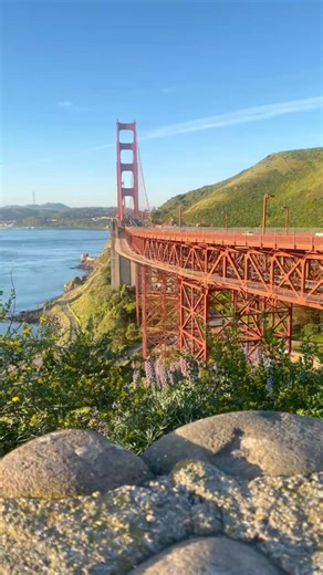 📍Vista Point San Francisco,CA. Amazing spot to watch the sunrise! #goldengatebridge #bayarea