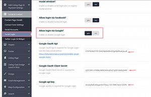 ENABLE GMAIL (GOOGLE) LOGIN - WPRentals Theme Documentation