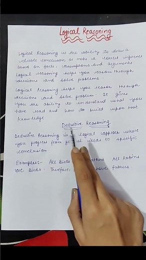 Logical Reasoning Part 1 Deductive Reasoning l Verbal Reasoning For Nta Ugc Net Paper 1 l #ugcnet
