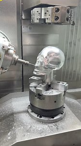 CNC Machining- make a skull…#cncmachining #cnc #cncmilling #manufacturing #machining #cncfactory #cncturning #machinist #machinery #cncmachine #skeleton #skull | 917cnc
