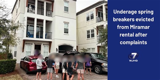 Underage spring breakers evicted from Miramar rental after complaints