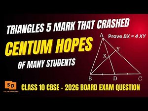 Class 10 CBSE 2026 Board exam 5 mark | Solve all tough Triangles problems using this simple mantra