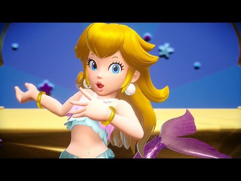Mermaid Peach Story (100% All Stages) - Princess Peach: Showtime!