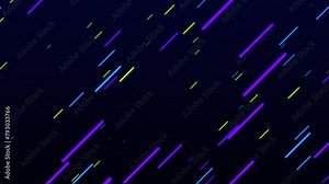 4K Loop Animation Digital Technology Stream Super Fast Speed Lines Side Background. Super Fast Internet Technology Fiber Docsis Stock Video