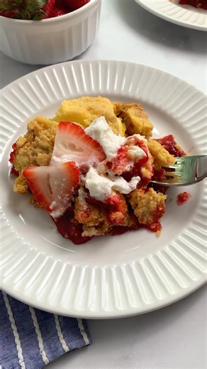 11K views · 66 reactions | This Strawberry Cheesecake Dump Cake has...