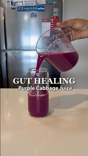 Purple Cabbage Juice anyone? #homemadejuice #purplecabbage #juicerecipes