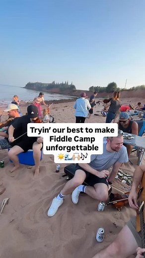1.5K views · 376 reactions | Bring us back! Good folks, oysters, drinks and tunes  #learnfiddle #fiddlecamp #beach #princeedwardisland #summer | The Tune Room - Celtic Fiddle Learning Online | Facebook