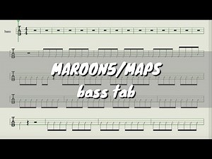 【#Maroon5】Maps/bass tab
