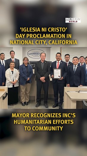 A historic moment for the members of the Iglesia Ni Cristo (Church Of Christ) in National City, California: Mayor Ron Morrison has officially declared July 27 as ‘Iglesia Ni Cristo Day’, in recognition of the Church’s continued growth and humanitarian efforts throughout the region. This proclamation was made in celebration of the Church's 111th anniversary, highlighting its commitment to serving communities with compassion, unity, and unwavering faith. This day now stands as a meaningful reminde