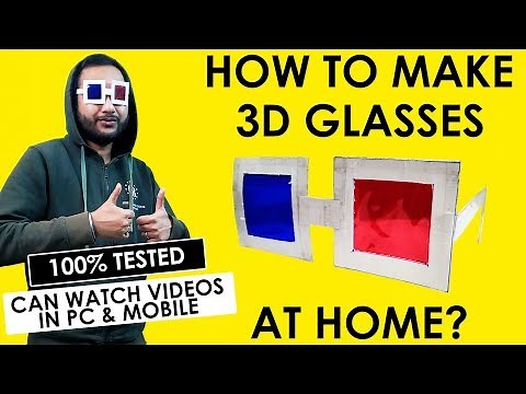 How to make 3D Glasses at home? | Making 3D glasses with cellophane | How to make 3D glasses hindi