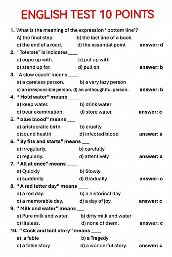 5.5K views · 49 reactions | English Test 10 Points #fblifestyle | Franklin - Online LET, CSE, IELTS & Celpip Private Tutorial | Facebook