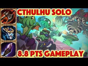 SMITE Toon Maina Cthulhu Gameplay - Toon Maina Cthulhu Skin Showcase + Cthulhu Solo Build + Gameplay