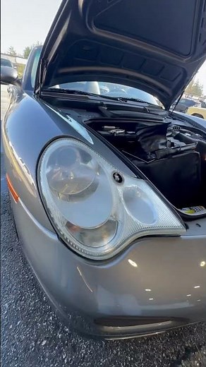 Porsche Carrera headlight removal and wet sand restoration