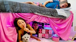 In today's video, While running around the team rar house, my best friend and I found a mega cool location for our next secret girls lounge!! The super top secret location we found is in a spot in the house that is super low key. We found a great space in Carter Sharer's bedroom and started building our secret girls lounge there. | Lizzy Capri
