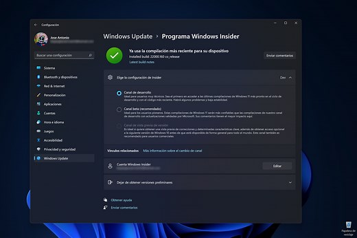 Algunos usuarios se quedan bloqueados en el Canal Dev de Windows 11 y no pueden pasar al Canal Beta con Windows Update