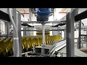 Depalletizing 2 bottle styles to 2 lines- From A-B-C Packaging Machine