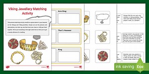 Viking Jewellery Matching Activity