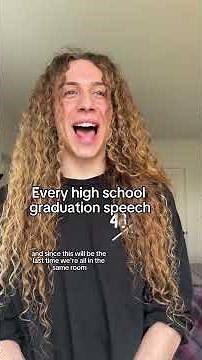 Every graduation speech