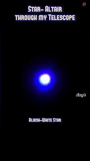 Altair Star through my Telescope #altair #aquila