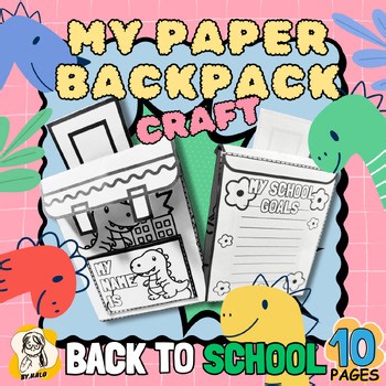 Back to School Goal Setting Craft | My Paper Backpack | Grades 1–4
