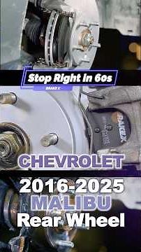 Chevrolet Malibu 2016-2025 Rear Brake Replacement | Pads & Rotors DIY #chevrolet #malibu #brakepads