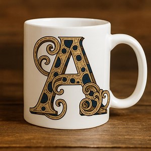 Steampunk Font PNG – Decorative Fantasy Alphabet, Blue & Gold (digital Download) - Etsy