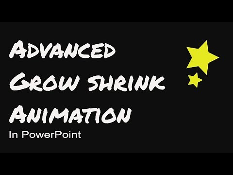 how to use Grow Shrink Animation effect