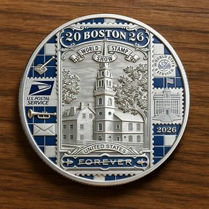 📮Experience the elegance of the Boston 2026 “Forever Stamp Heritage Coin”, inspired by the iconic artistry of U.S. postage. | Neutraou