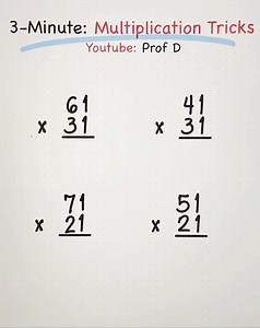 Multiplication Tricks in 3 Minutes! | Prof D